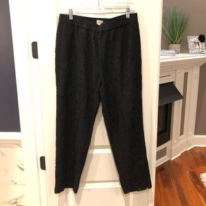 NWT J.CREW Lace crop pant.